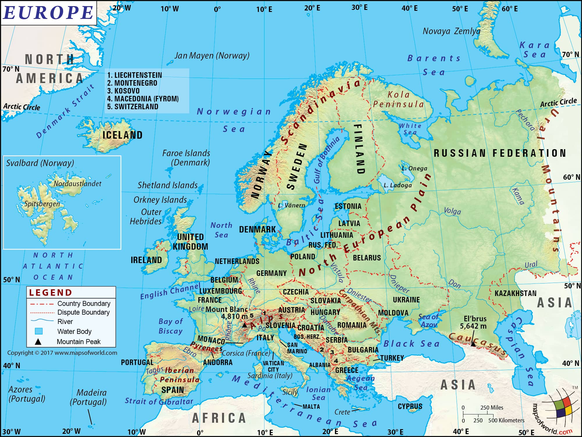 map of europe Europe Map Map Of Europe Information And Interesting Facts Of Europe map of europe