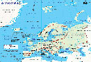 Map of Europe in Spanish