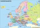 Europe Map in German