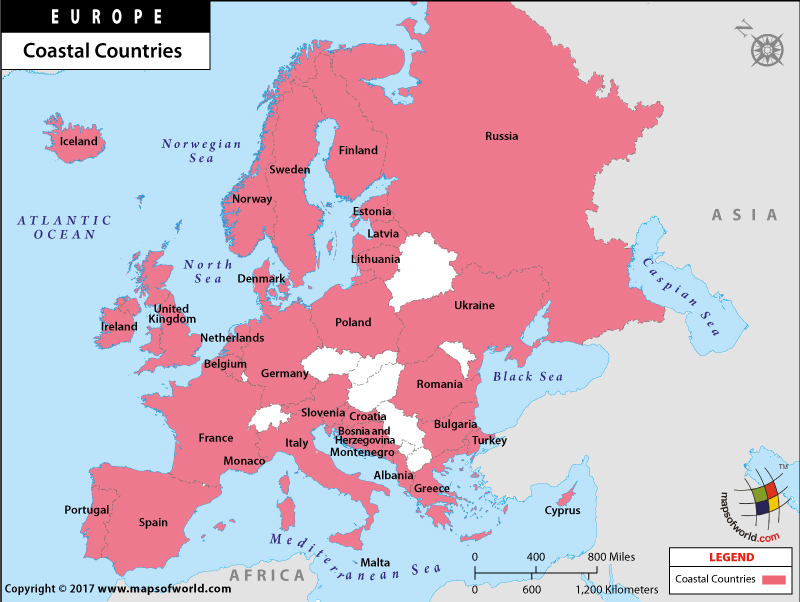 Coastal Countries of Europe