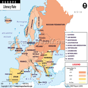 Countries with Literacy Rate