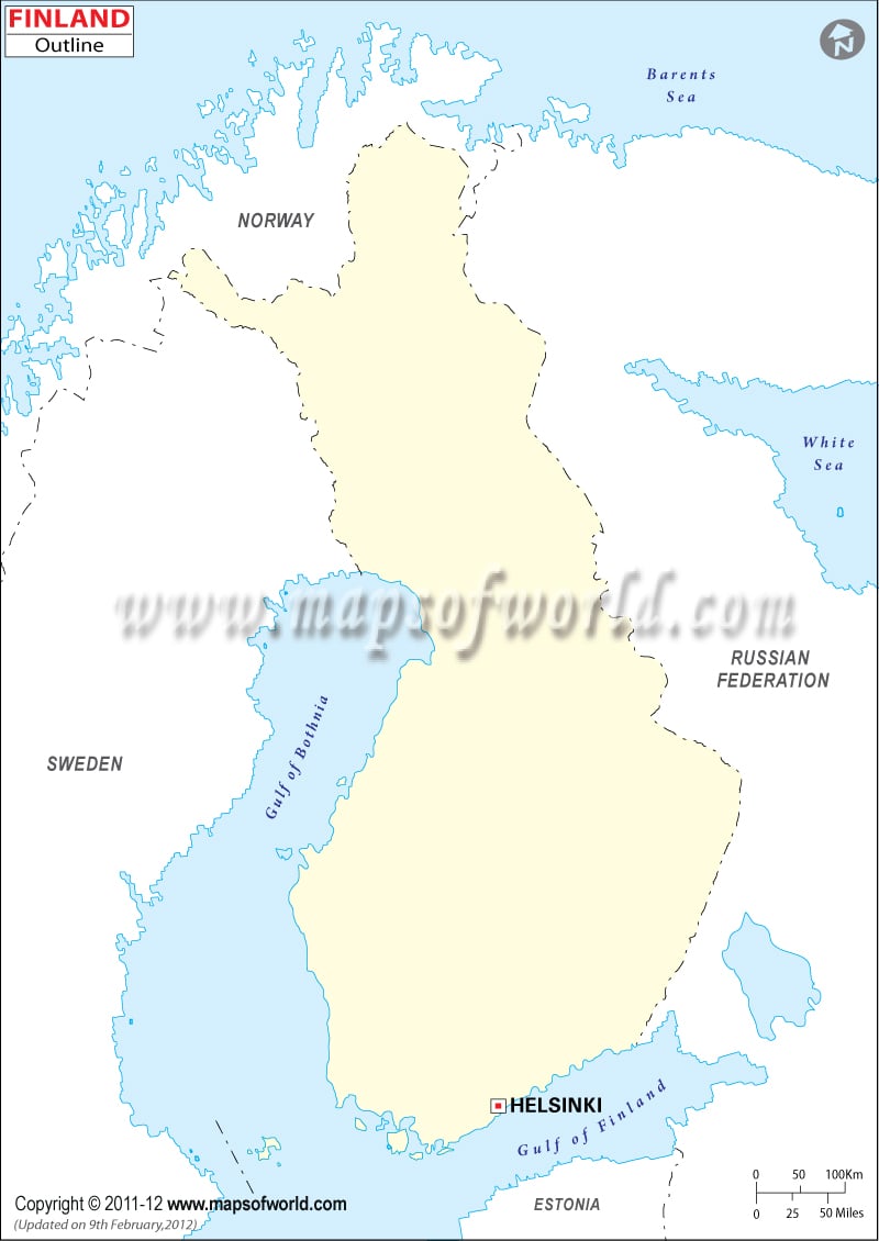 Finland Time Zone Map