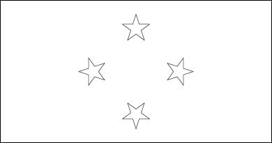 Blank Micronesia Flag