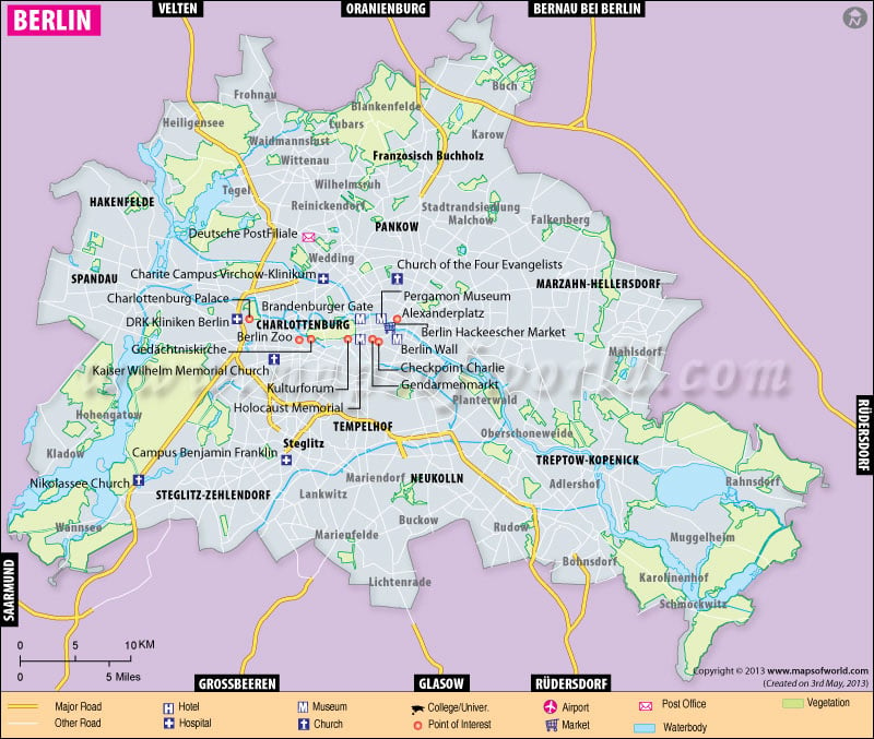 Berlin Map Map Of Berlin