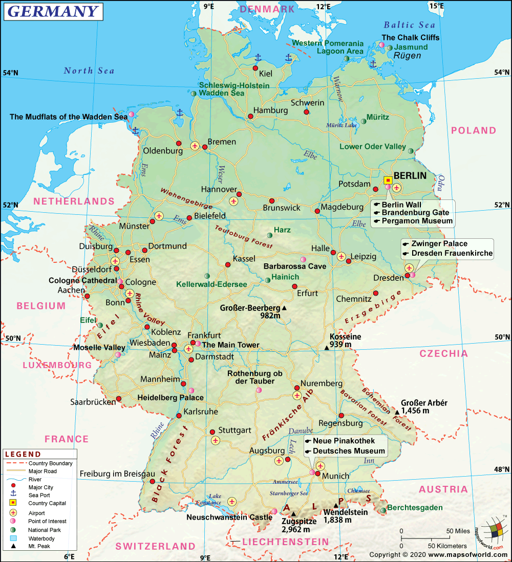 Germany Travel Map