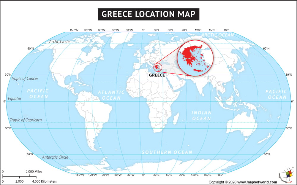 Where Is Greece Located On The World Map