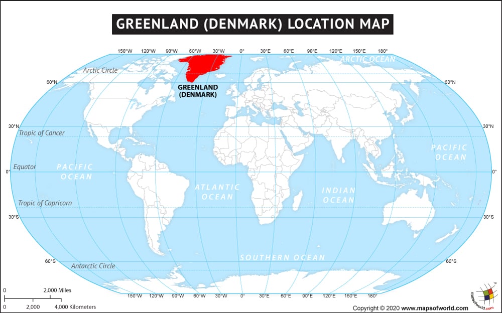 Where Is Greenland Located Location Map Of Greenland