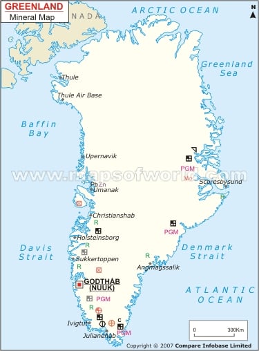 Greenland Mineral Map