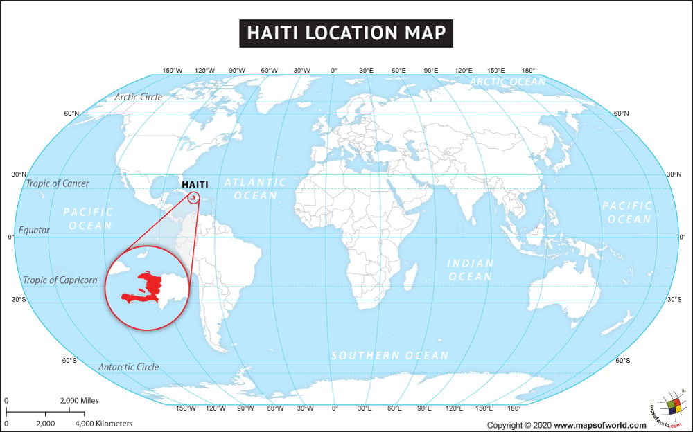 Where Is Haiti Located Location Map Of Haiti