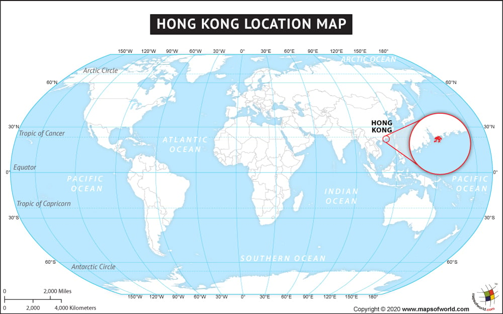 Where Is Hong Kong Located On World Map Hong Kong Location Map
