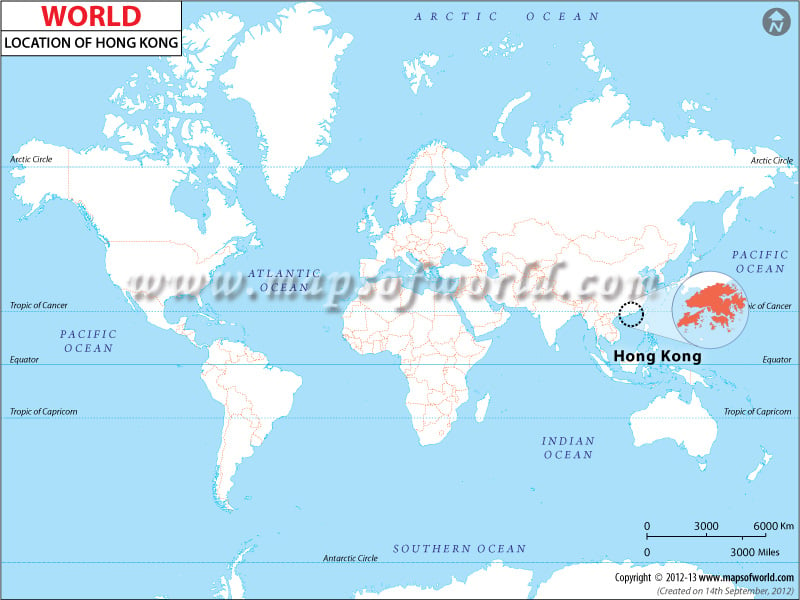 Where Is Hong Kong Located On World Map Hong Kong Location Map