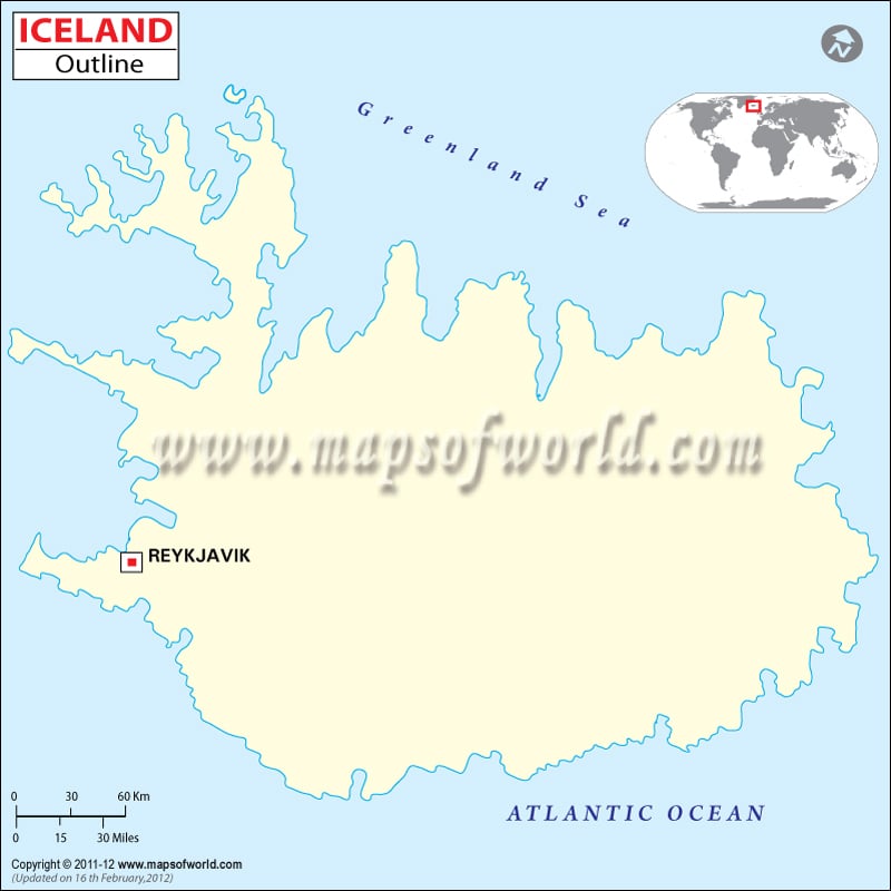 Iceland Time Zone Map