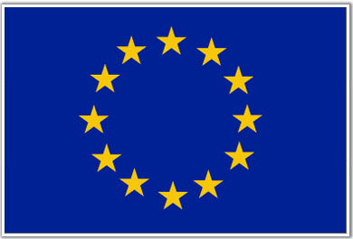 European Union Flag 2 x EU Flag 10cm x 7 cm each Brexit / EU Vinyl Sticker 