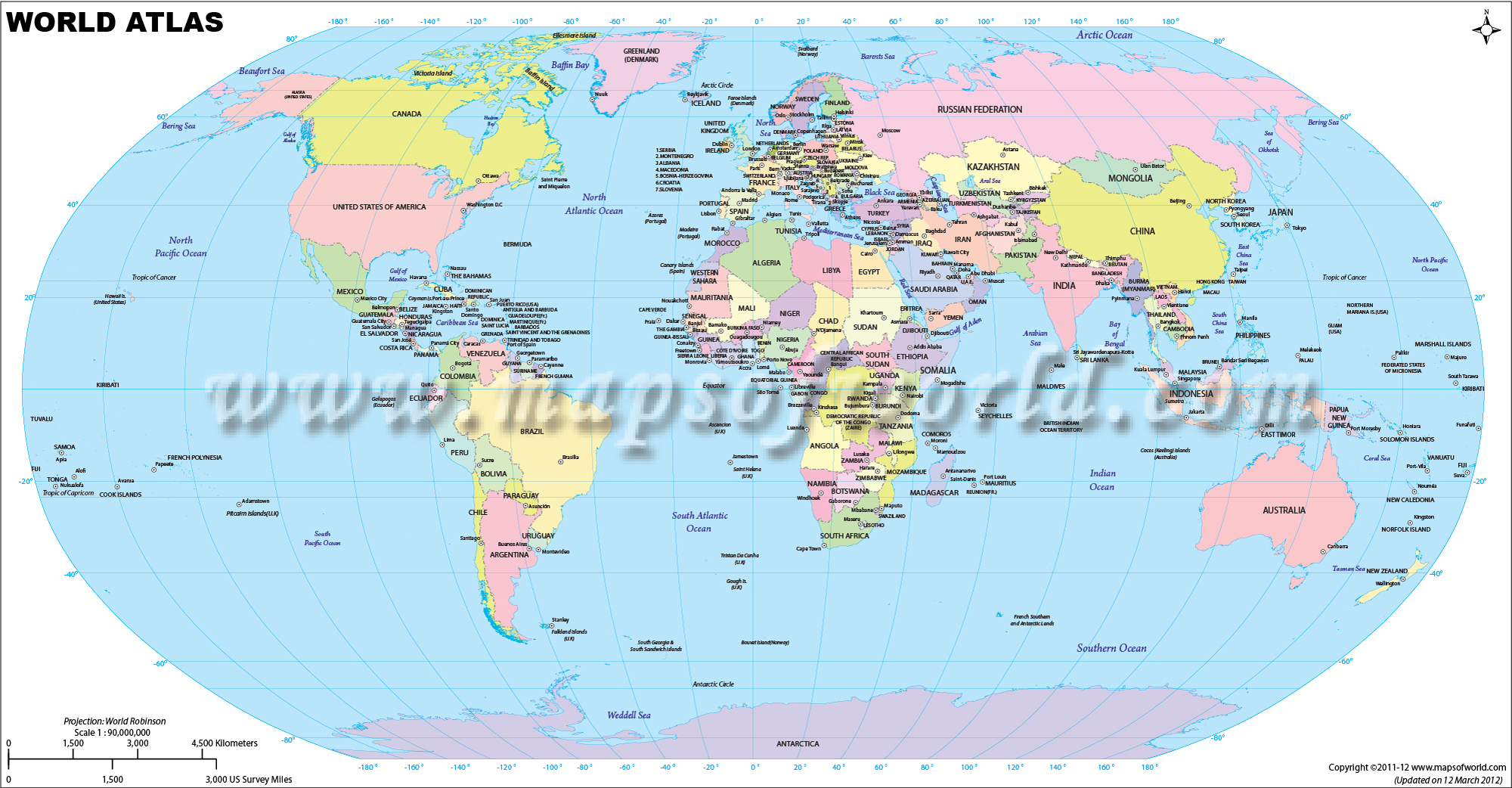 Atlas Map Of The World World Atlas | Atlas of the World