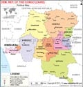 Democratic Republic Of Congo Political Map