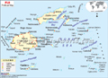 Fiji  Political  Map