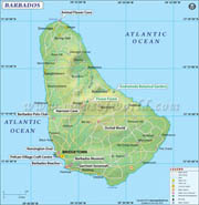 Barbados  Map