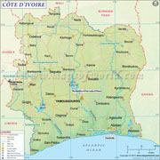 Ivory Coast  Map