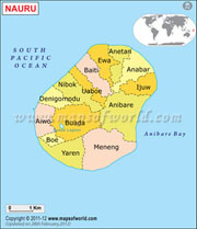 Nauru  Map