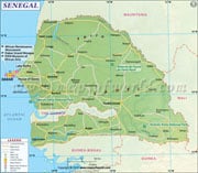 Senegal  Map