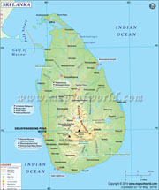Sri Lanka  Map