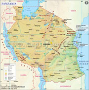 Tanzania  Map