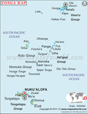 Tonga  Map