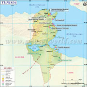 Tunisia  Map