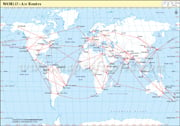 World Air Routes Map