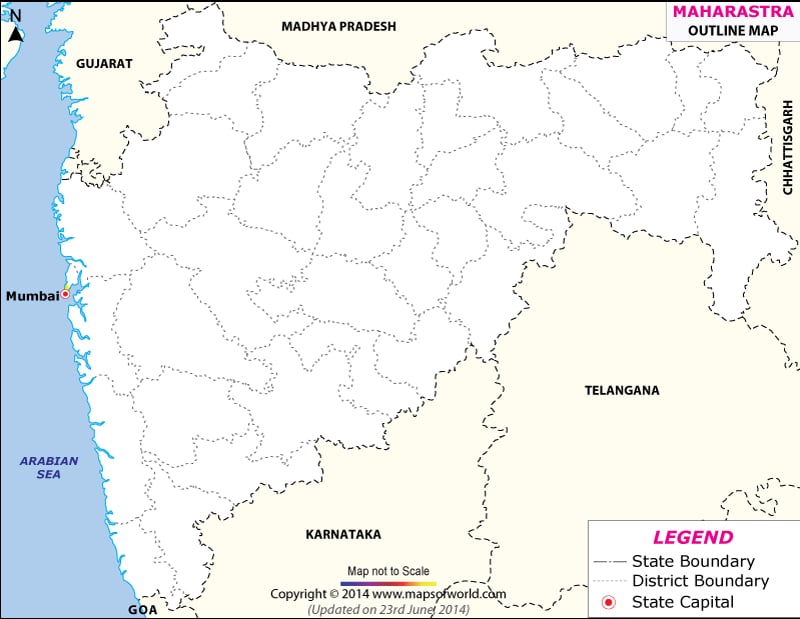 Political map of maharashtra