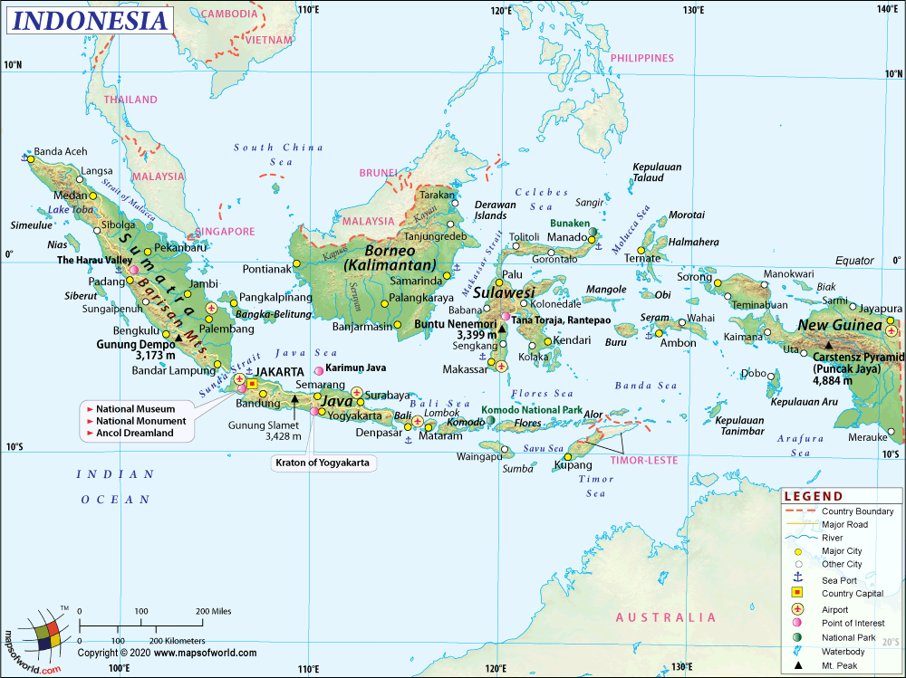 Indonesia Map Map Of Indonesia Information And Interesting Facts