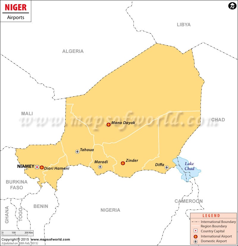Airports in Niger