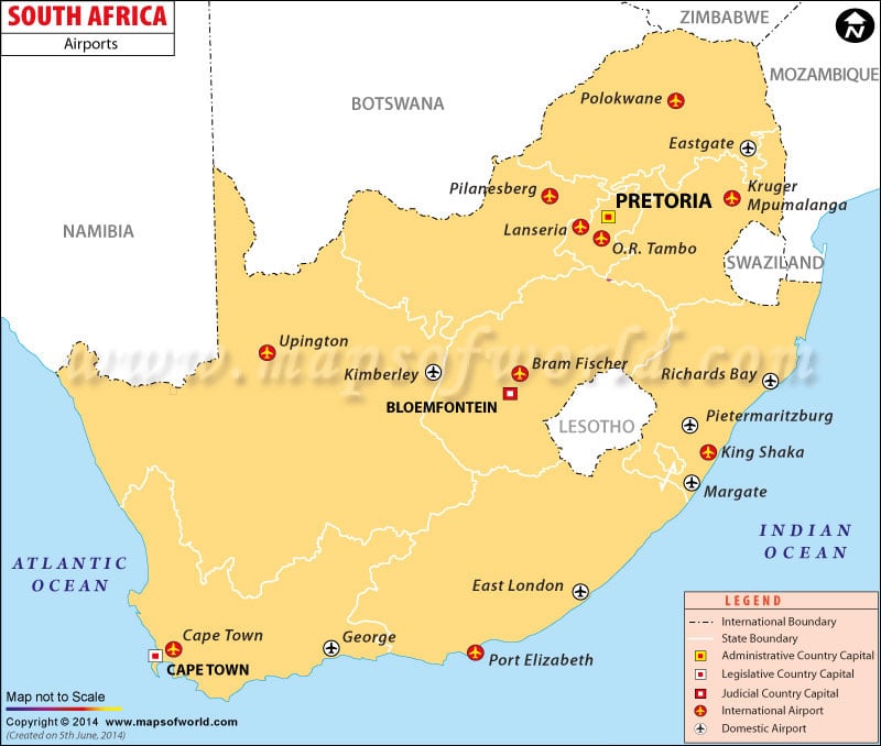 Airports in South Africa