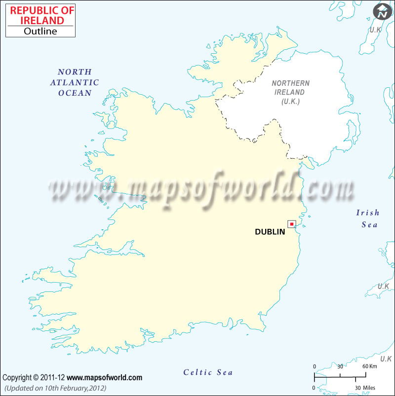 Ireland Time Zone Map