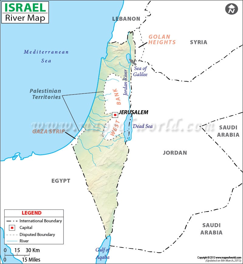 Israel River Map