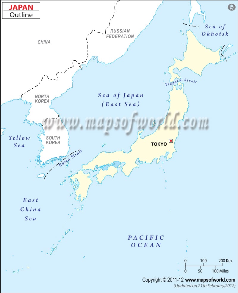 Japan Time Zone Map