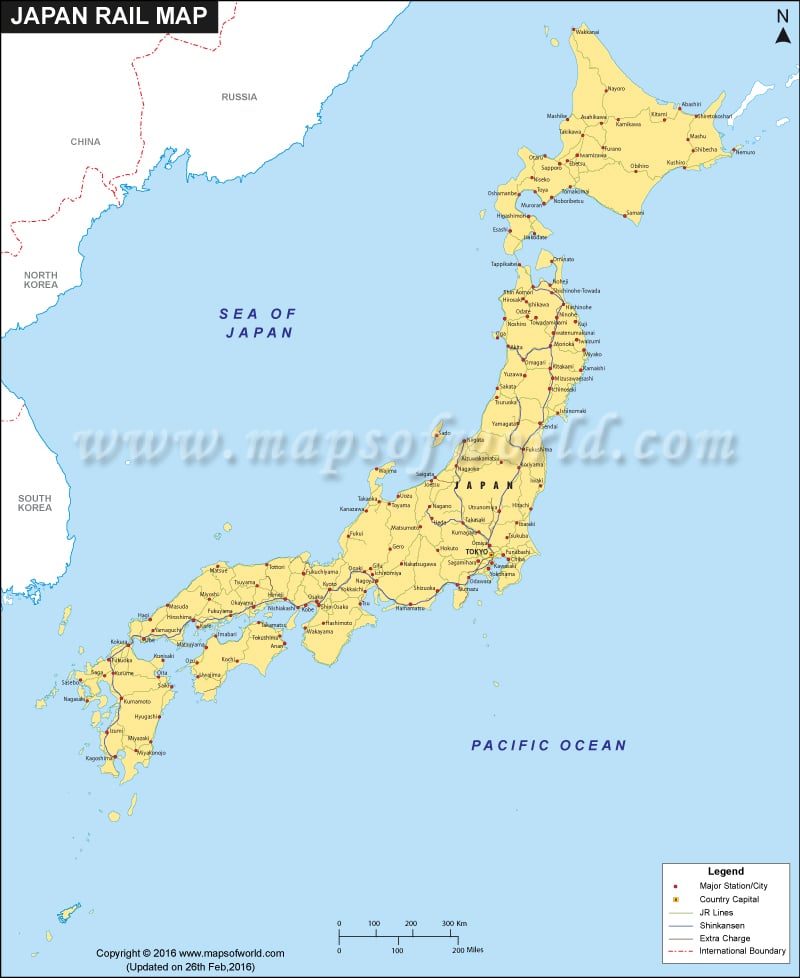 Japan Rail Map