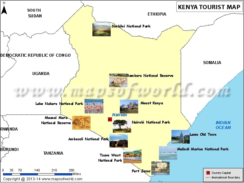 Kenya Travel Map