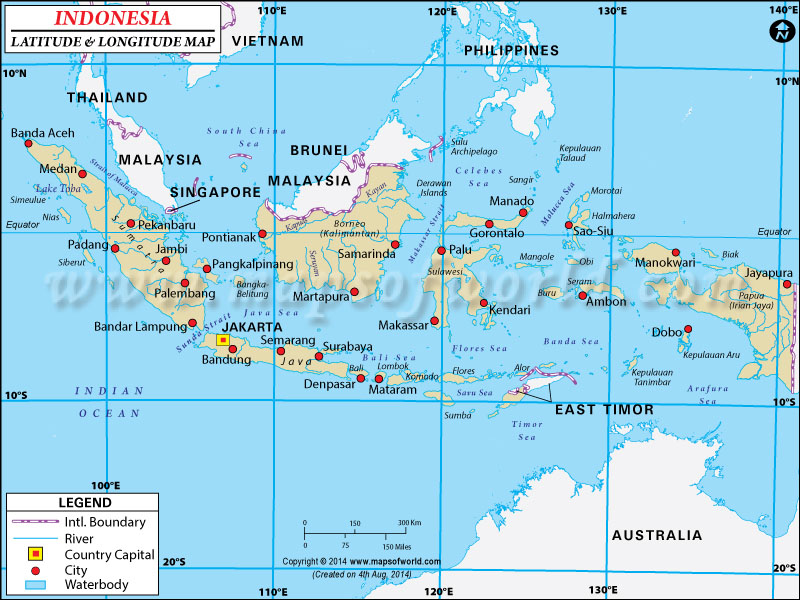 Indonesia Lat Long 