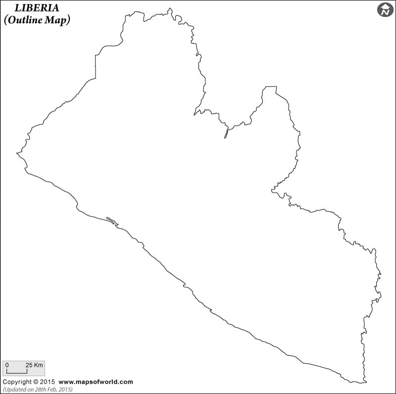 Liberia Time Zone Map