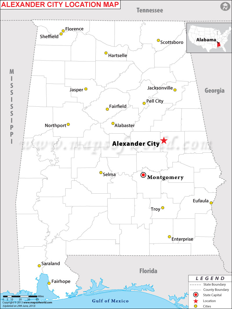 Where is Alexander City, Alabama