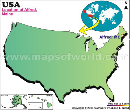 Where is Alfred , Maine