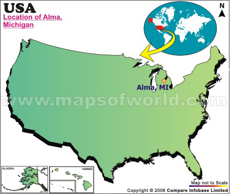 Where is Alma , Michigan