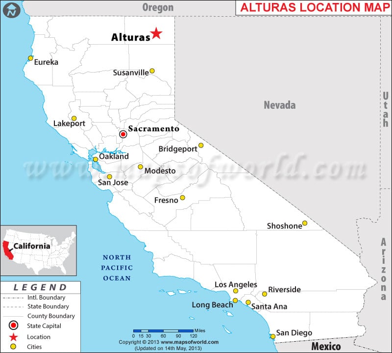 Where is Alturas located in California