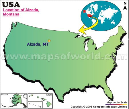 Where is Alzada , Montana