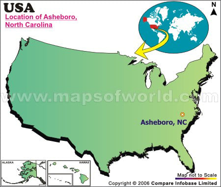 Where is Asheboro , North Carolina