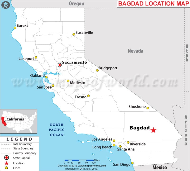 Where is Bagdad, California