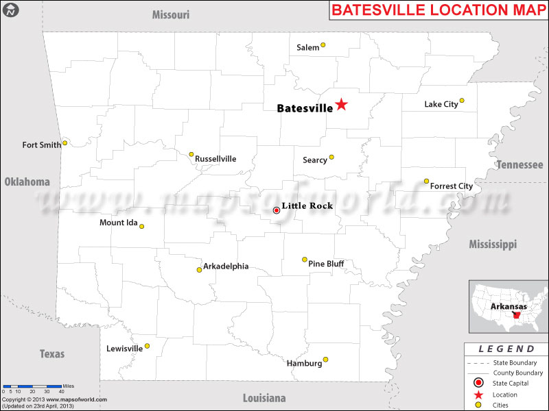 Where is Batesville, Arkansas