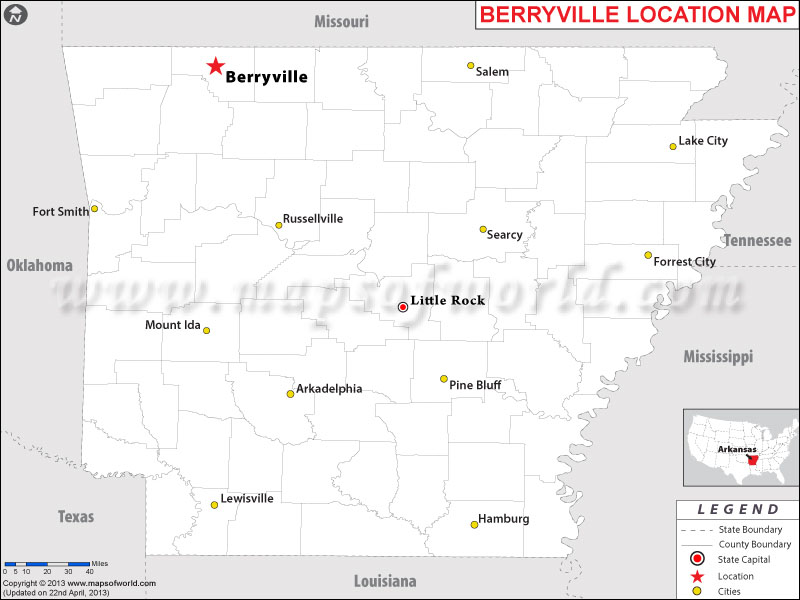 Where is Berryville, Arkansas