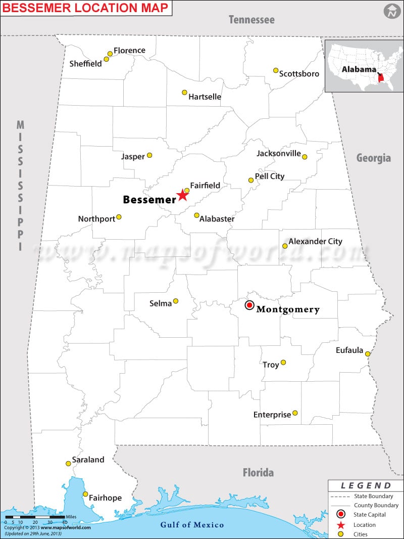 Where is Bessemer located in Alabama